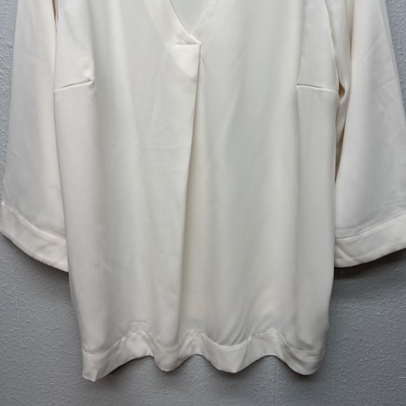 J. Jill Womens Top Cream 3X Business Casual Workwear Career Office Party Elegant - Picture 4 of 10